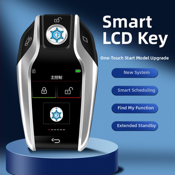 CF618 LCD κλειδί αυτοκινήτου με τηλεχειριστήριο, 5 κουμπιά, περίβλημα από κράμα ψευδαργύρου