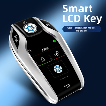 CF618 LCD κλειδί αυτοκινήτου με τηλεχειριστήριο, 5 κουμπιά, περίβλημα από κράμα ψευδαργύρου