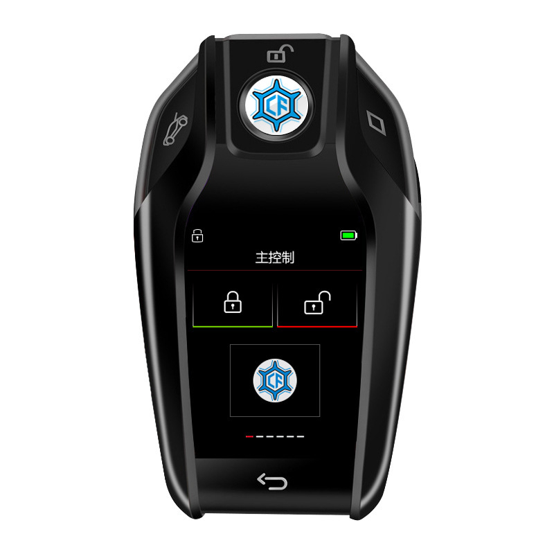 CF618 LCD κλειδί αυτοκινήτου με τηλεχειριστήριο, 5 κουμπιά, περίβλημα από κράμα ψευδαργύρου