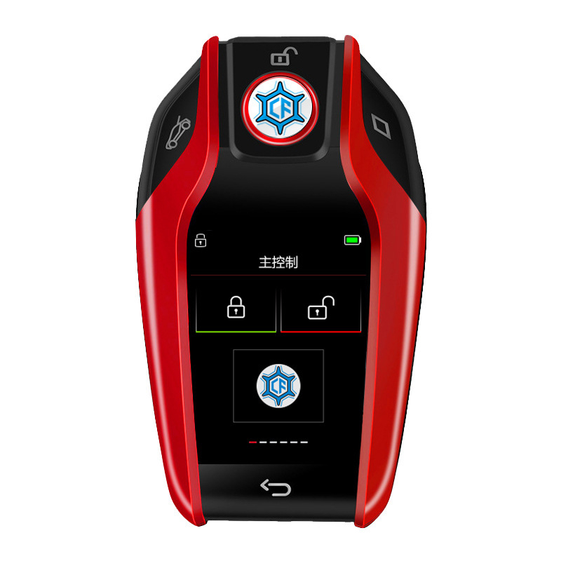 CF618 LCD κλειδί αυτοκινήτου με τηλεχειριστήριο, 5 κουμπιά, περίβλημα από κράμα ψευδαργύρου