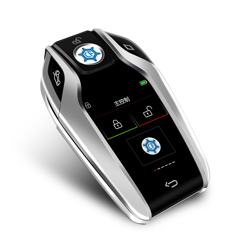 CF618 LCD κλειδί αυτοκινήτου με τηλεχειριστήριο, 5 κουμπιά, περίβλημα από κράμα ψευδαργύρου