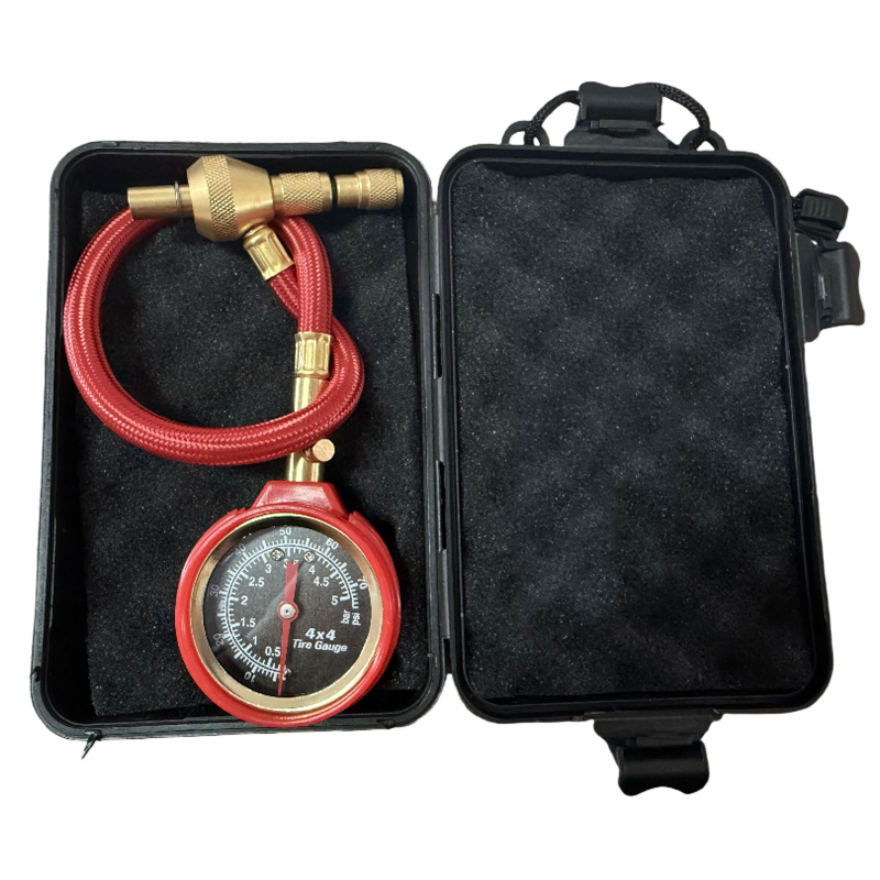 Mason PG03 mjerni uređaj za tlak u gumama, mesing, za terenska vozila, s pokazivačem i funkcijom deflacije