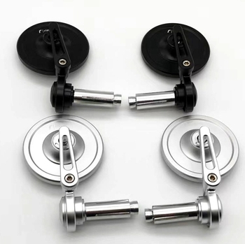 Oglindă retrovizoare motocicletă universală, rotundă, din aliaj de aluminiu, model 6023