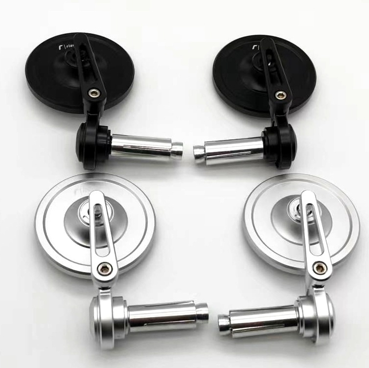 Oglindă retrovizoare motocicletă universală, rotundă, din aliaj de aluminiu, model 6023