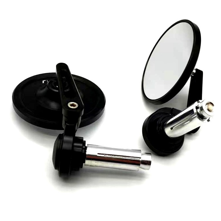 Oglindă retrovizoare motocicletă universală, rotundă, din aliaj de aluminiu, model 6023