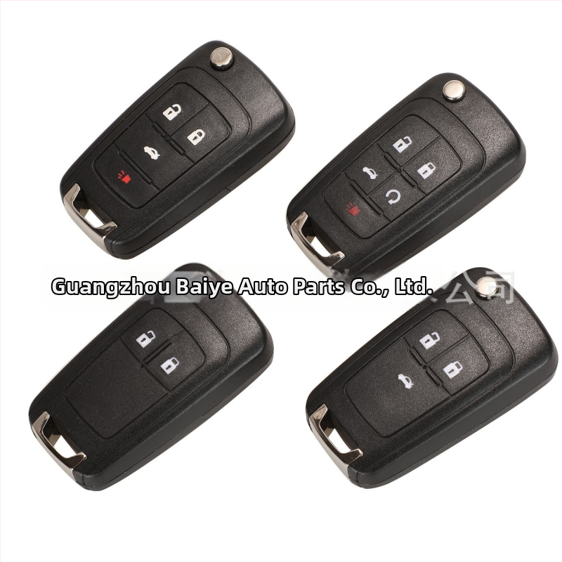 Náhradný obal pre Opel Buick sklápací diaľkový kľúč; čepeľ kľúča: meď + plast; obal: plast; hmotnosť: 42 g