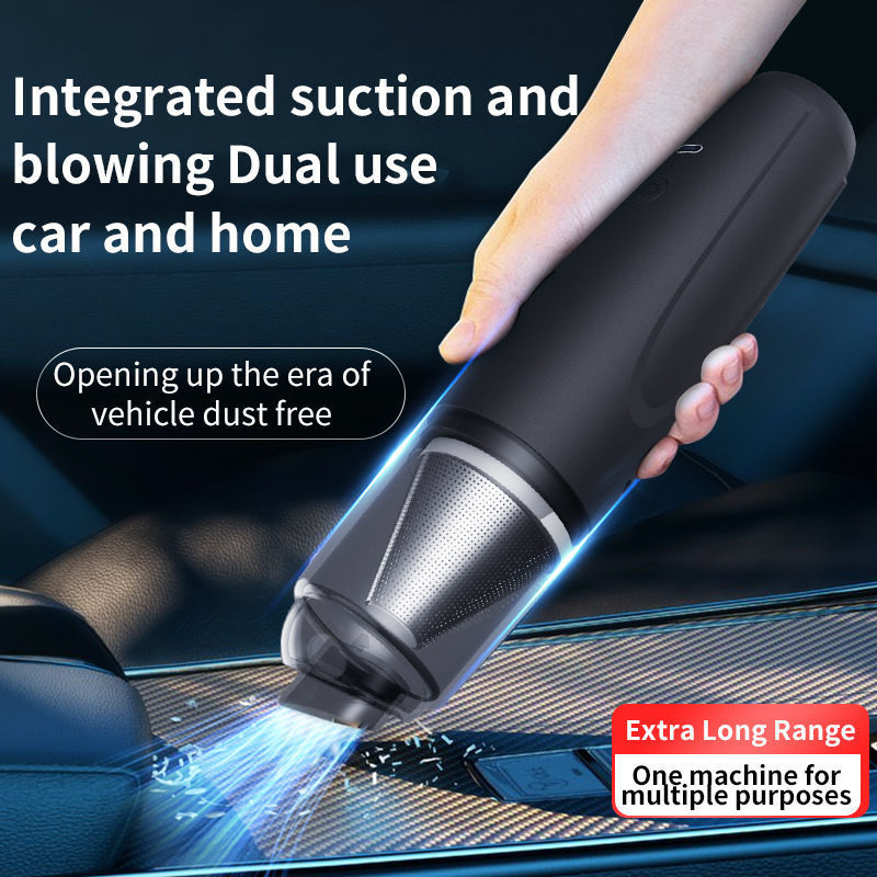 Aspirator portabil pentru mașină, aspirație de 20000 Pa, 90 W, reîncărcabil, curățare umedă-uscată