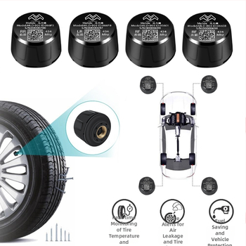 TPMS systém monitorovania tlaku v pneumatikách s digitálnym displejom, model MLD-B08, materiál PA, značka Maleide, rozsah tlaku 640