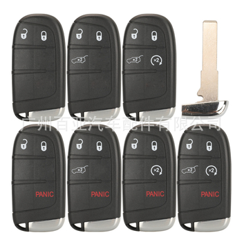 Κέλυφος τηλεχειριζόμενου κλειδιού Jeep για μοντέλα με 2/3/4/5 πλήκτρα – πλαστικό περίβλημα, λεπίδα κλειδιού από χαλκό και πλαστικό, 47 g