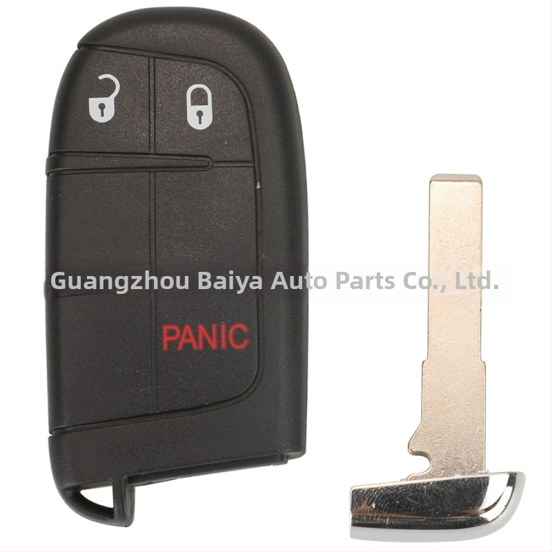 Kryt kľúča Jeep pre modely s 2/3/4/5 tlačidlami – plastový obal, čepeľ kľúča z medi + plastu, 47 g