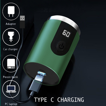 Električni brijač s rotacijskom glavom, USB punjenje, ugrađena baterija 100–300 mAh, trajanje rada 30–45 minuta, vrijeme punjenja 30 minuta, periva glava, motor s četkom