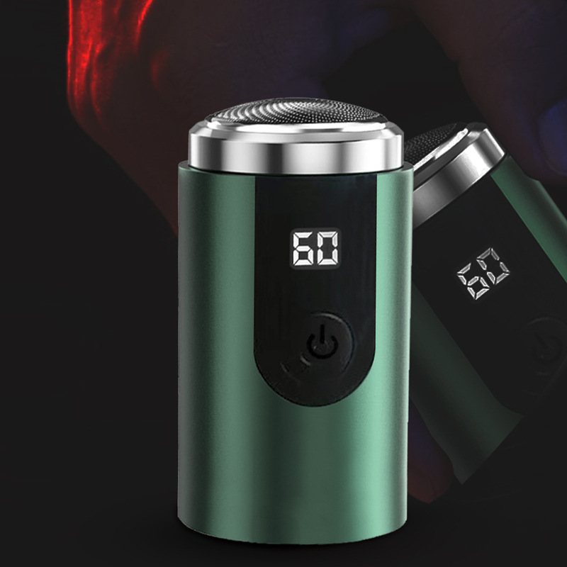 Električni brijač s rotacijskom glavom, USB punjenje, ugrađena baterija 100–300 mAh, trajanje rada 30–45 minuta, vrijeme punjenja 30 minuta, periva glava, motor s četkom