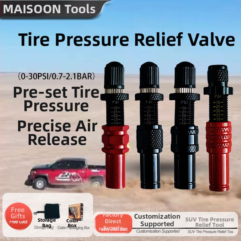 Ventil na uvoľnenie tlaku pneumatiky pre auto s digitálnym displejom, mosadz, deflácia, model TD01-04, pre SUV/4x4 off-road