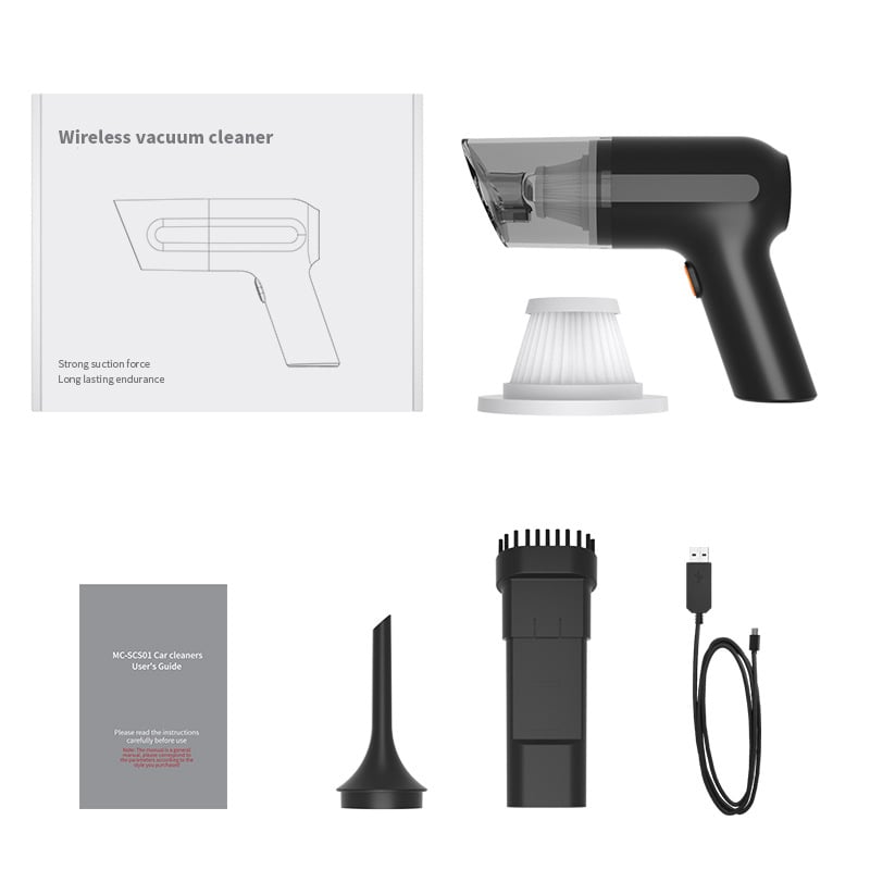 Green Song ručni bežični usisavač za auto, 7.4V, 80W, 11000Pa, punjiv