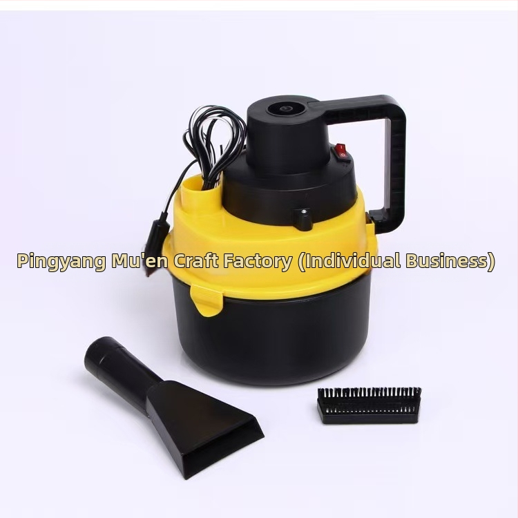 Prenosný autoná vysávač – mokré a suché použitie, 60 W, dĺžka káblu približne 2 m, plochý nástroj, nádoba na prach