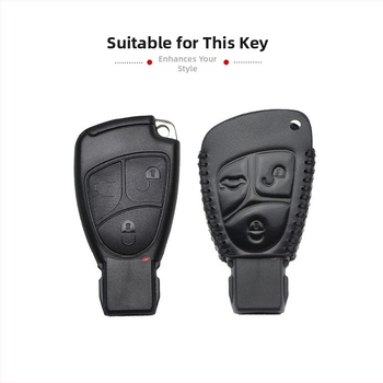 Husă pentru cheie Mercedes-Benz pentru modele vechi, piele naturală de vită, husă protectoare, stil simplu, personalizabil