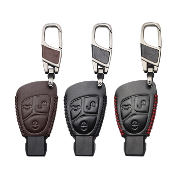 Husă pentru cheie Mercedes-Benz pentru modele vechi, piele naturală de vită, husă protectoare, stil simplu, personalizabil