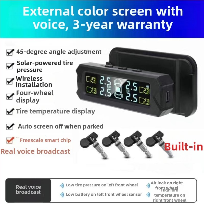 TPMS senzor monitorovania tlaku v pneumatikách, model Ty22, prenosný