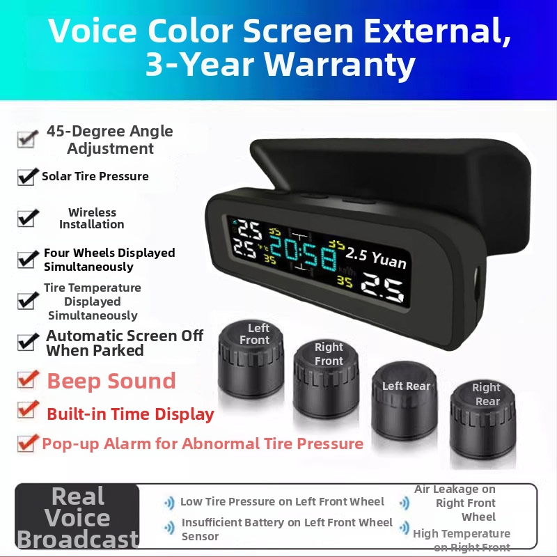 TPMS senzor monitorovania tlaku v pneumatikách, model Ty22, prenosný