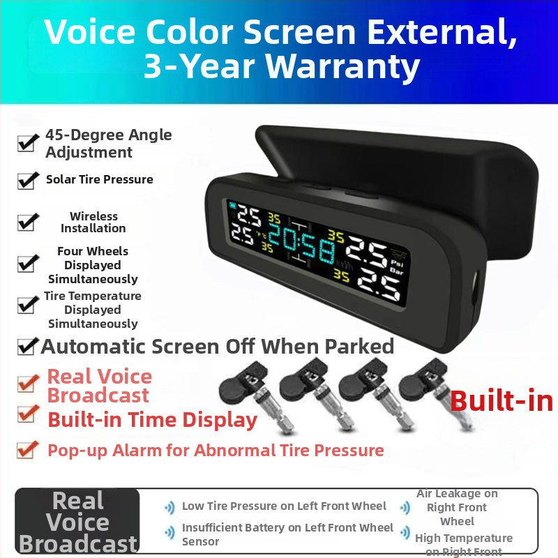 TPMS senzor monitorovania tlaku v pneumatikách, model Ty22, prenosný