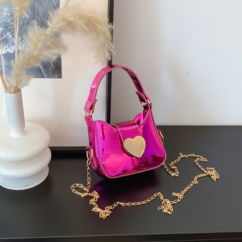 PU torbica za djevojčice - otporna, moderan i cool stil, jednobojni dizajn, poliester podstava