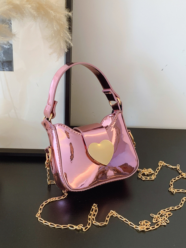 PU torbica za djevojčice - otporna, moderan i cool stil, jednobojni dizajn, poliester podstava