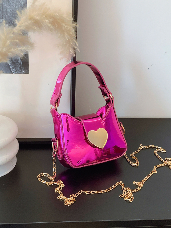 PU torbica za djevojčice - otporna, moderan i cool stil, jednobojni dizajn, poliester podstava