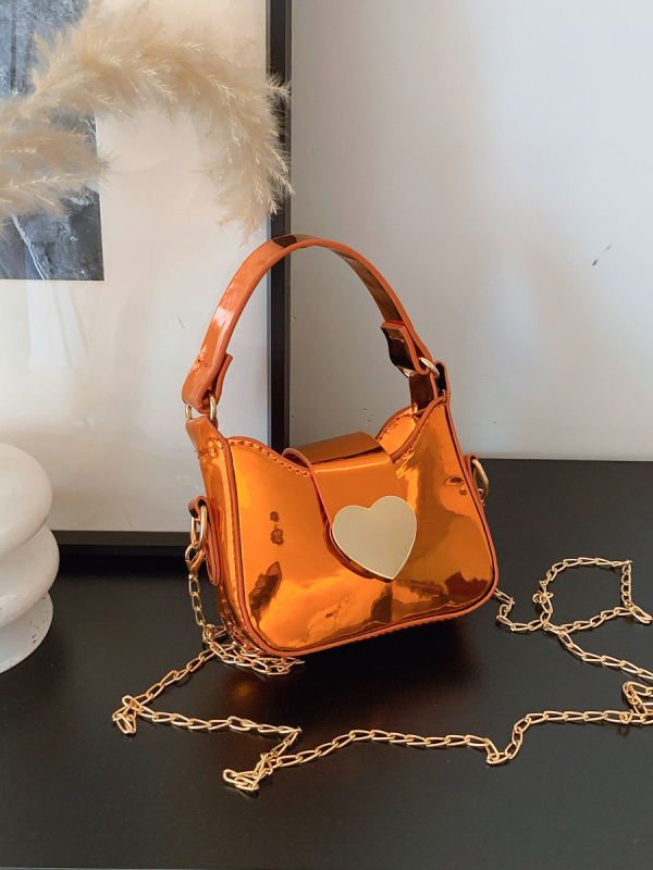 PU torbica za djevojčice - otporna, moderan i cool stil, jednobojni dizajn, poliester podstava