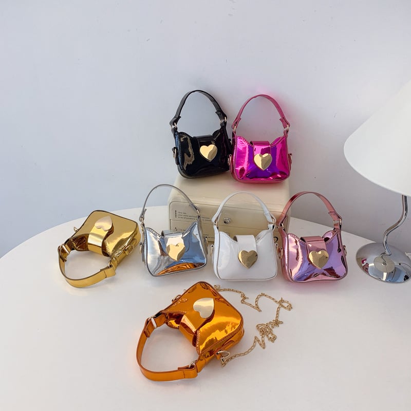 PU torbica za djevojčice - otporna, moderan i cool stil, jednobojni dizajn, poliester podstava