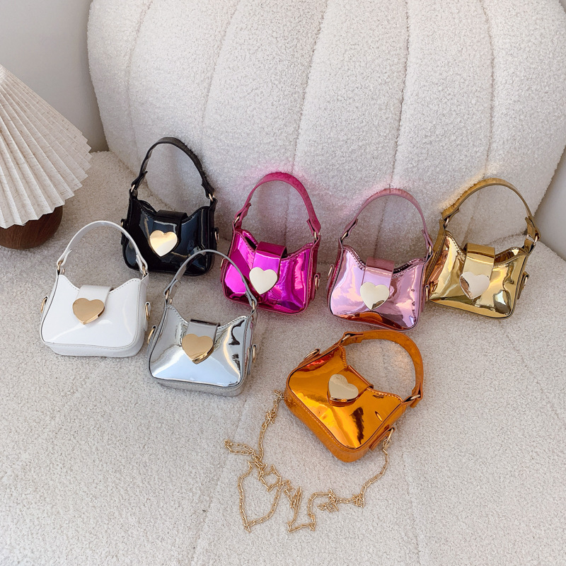 PU torbica za djevojčice - otporna, moderan i cool stil, jednobojni dizajn, poliester podstava