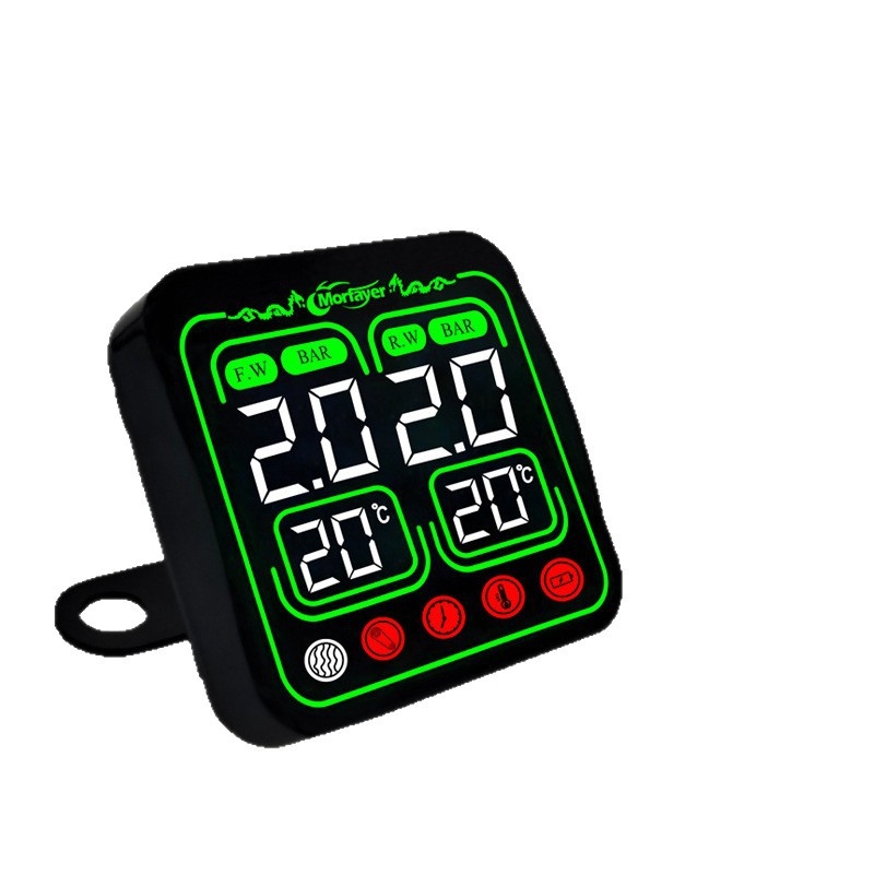 Osam u jednom TPMS za motocikle — vanjski senzor tlaka, digitalni prikaz, visoka preciznost mjerenja tlaka, kompatibilan sa 12V, model Yl-m6363, praćenje temperature vode i zraka