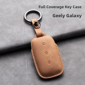 Geely Galaxy E5/L7/L6 futrola za ključeve, PU koža, retro stil, prilagodljivo