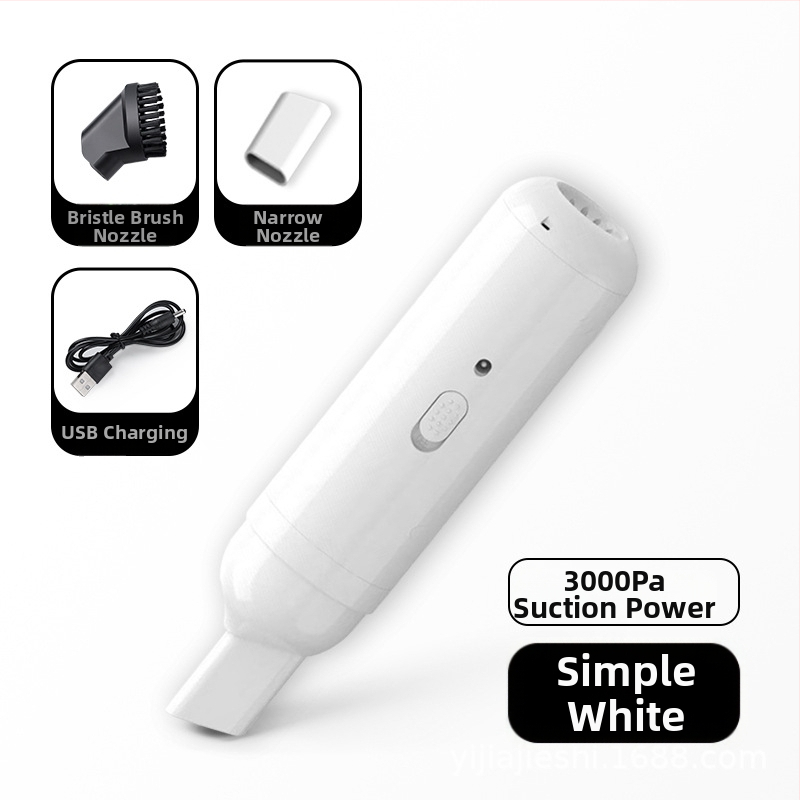 Ručný ručný vysávač do auta, prenosný, suchý režim, plochý nadstavec, zásobník prachu, sanie 10.1–15 kPa, menovitý výkon 3.7