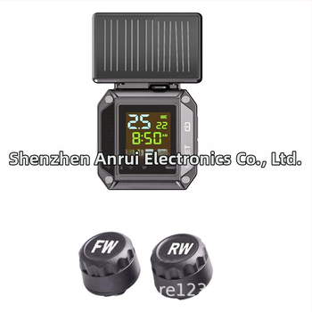 Motocyklový TPMS MO-04 – bezdrôtový monitor tlaku v pneumatikách, digitálny displej, 0-6 bar, vysoká presnosť