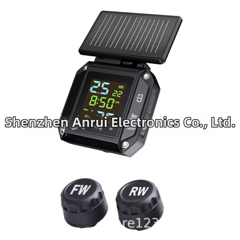 Motocyklový TPMS MO-04 – bezdrôtový monitor tlaku v pneumatikách, digitálny displej, 0-6 bar, vysoká presnosť