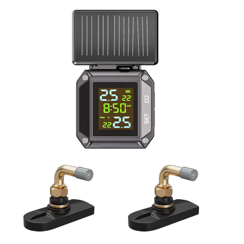 Motociklistični TPMS MO-04 – bežični monitor tlaka u gumama, digitalni prikaz, 0-6 bar, visoka preciznost