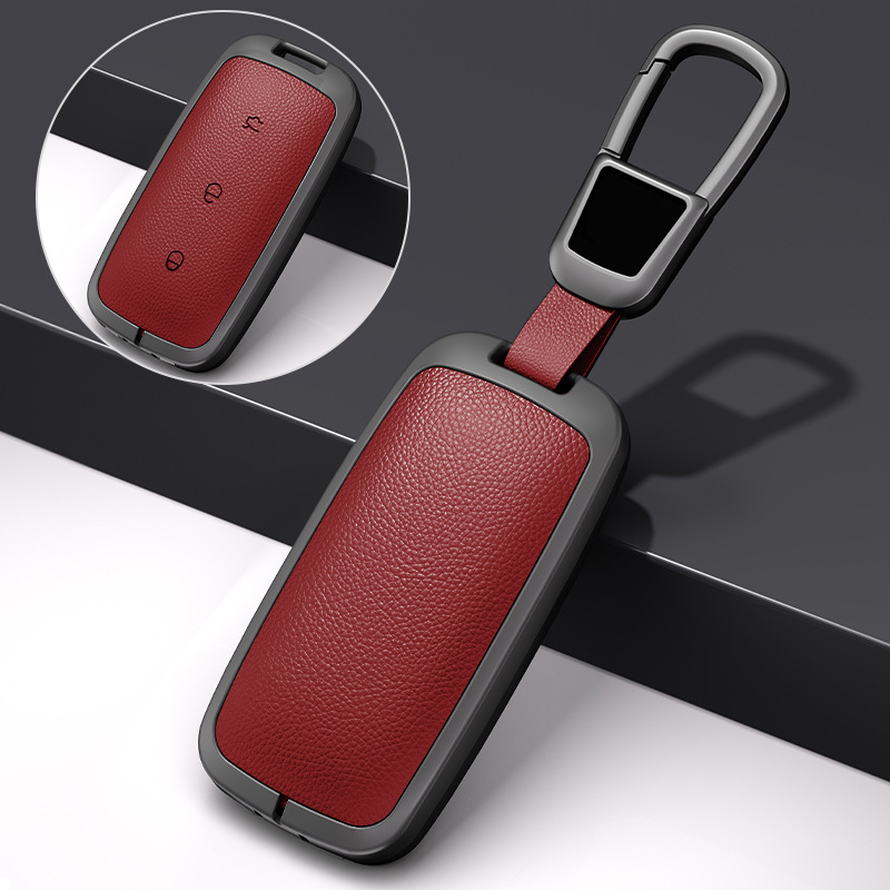 Fontainebleau Kućište za ključeve od cinkovog zlitine, kompatibilno s Geely Galaxy L7/L6 – minimalistički stil, ovlaštena privatna marka