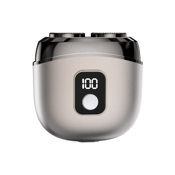 Aparat de ras electric cu 2 capete rotative, afișaj LED, spălare completă a corpului, cap plutitor, reglare potrivire feței