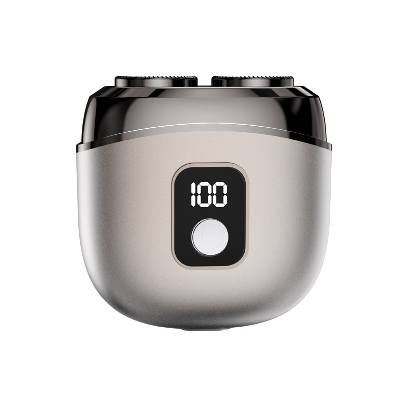 Aparat de ras electric cu 2 capete rotative, afișaj LED, spălare completă a corpului, cap plutitor, reglare potrivire feței