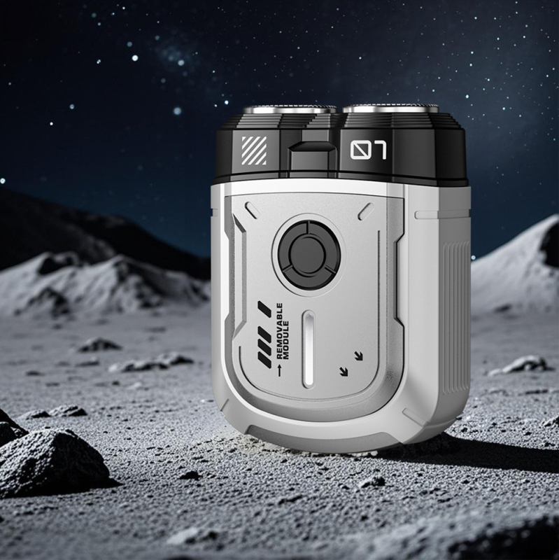 Aparat de ras electric pentru bărbați – cap rotativ cu două lame, umed și uscat, încărcare USB, motor fără perii, autonomie baterie peste 60 de minute