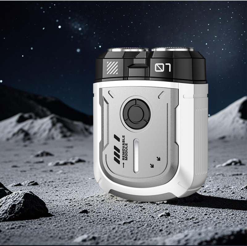 Aparat de ras electric pentru bărbați – cap rotativ cu două lame, umed și uscat, încărcare USB, motor fără perii, autonomie baterie peste 60 de minute