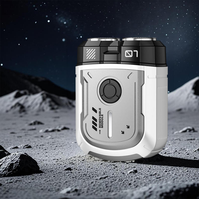 Aparat de ras electric pentru bărbați – cap rotativ cu două lame, umed și uscat, încărcare USB, motor fără perii, autonomie baterie peste 60 de minute