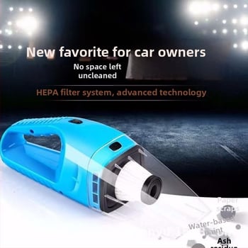 Bangmani kézi autóporszívó – nedves és száraz használat, 120W, 20000Pa szívás, 12V tápegység