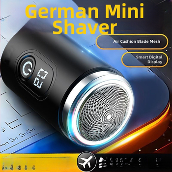 Pánsky prenosný elektrický holiaci strojček — kompaktný na cesty, do auta, dvojitá funkcia holenie a odstraňovanie chĺpkov, 1 kus v balení