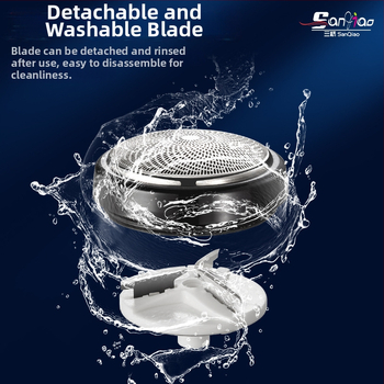 Elektrický holiaci strojček, mini kompaktný, dobíjateľný, s 3 čepeľami, na cestovanie