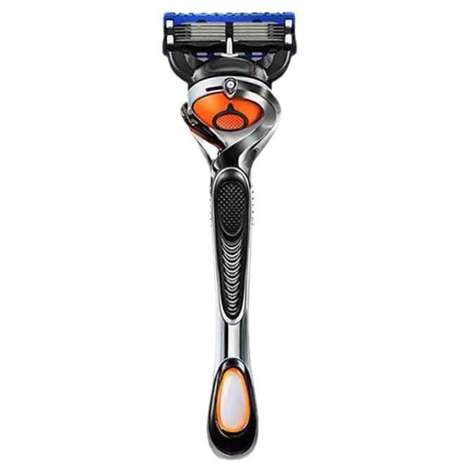 Χειροκίνητο ξυριστικό με λαβή πέντε επιπέδων, ξεχωριστός φορέας λεπίδων, κατάλληλο για αποτρίχωση μασχάλης και ποδιών, κουτί 500 τεμάχια