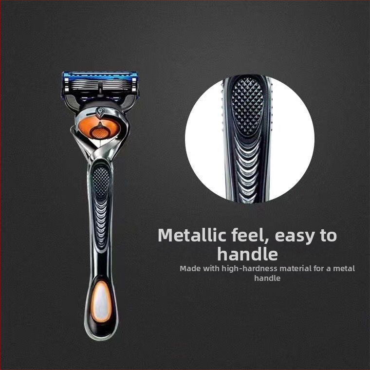 Ručný holiaci strojček s päťvrstvovou rúčkou, samostatný držiak na čepele, na holenie podpazušia a nôh, krabica 500 kusov