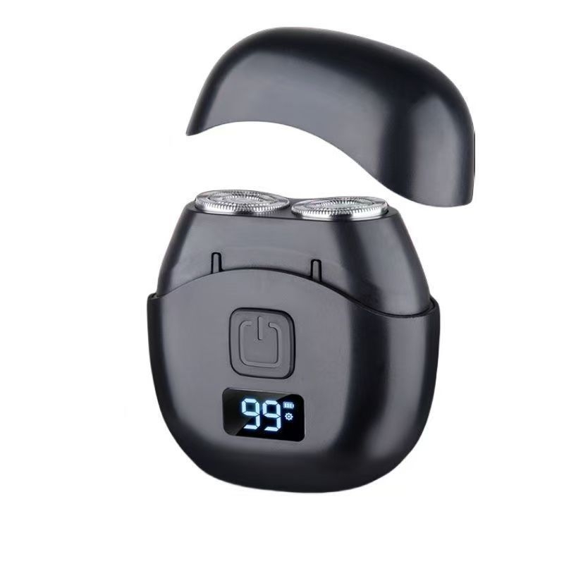 Strong Wolf električni brijač s rotirajućom glavom s dvostrukim oštricama, plutajuća glava, digitalni zaslon, Type-C brzo punjenje, zamjenjiva i periva oštrica