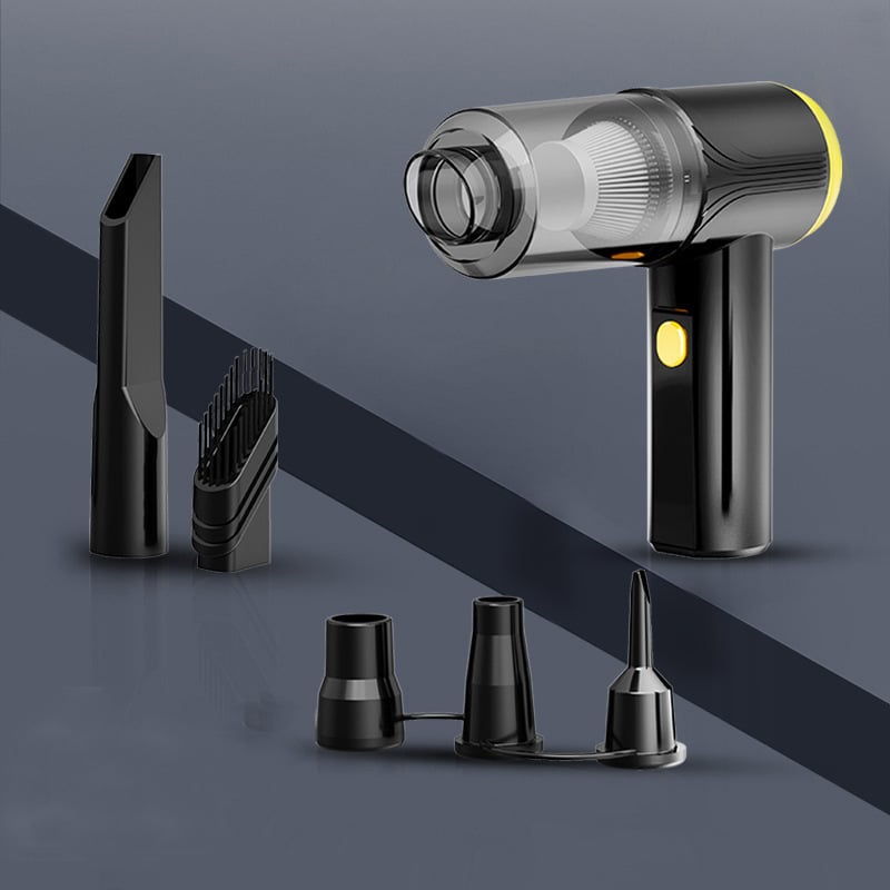 Ručni bežični usisavač za automobil, napajan baterijom, 120 W, usisna snaga 20000 Pa, za auto i dom