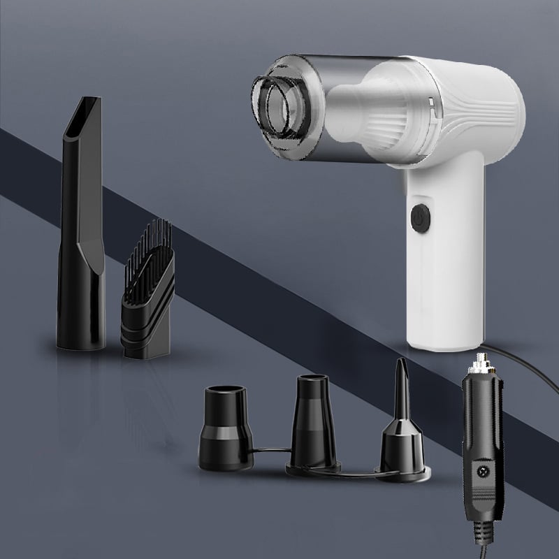 Ručni bežični usisavač za automobil, napajan baterijom, 120 W, usisna snaga 20000 Pa, za auto i dom